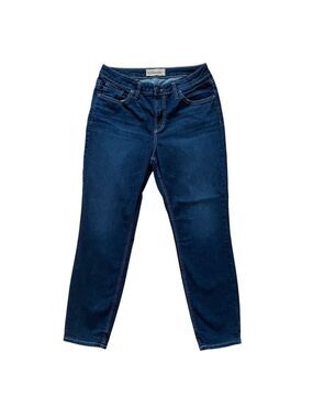 Silver jeans Authentic The Curvy High skinny dark blue denim high rise size 12